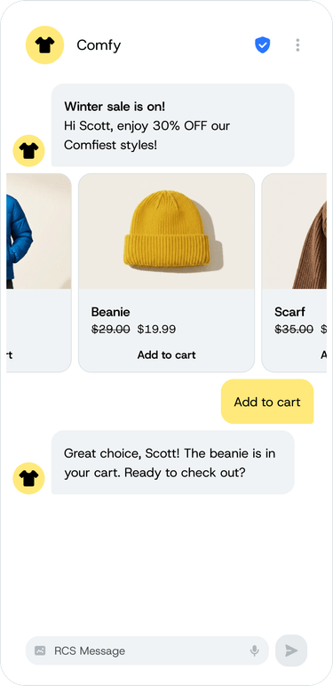 RCS Message retail